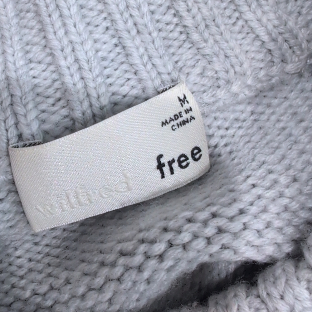 Aritzia Wilfed Free wool cropped Crop turtleneck  Crop Long Sleeves  Medium - Picture 5 of 5